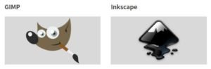 Gimp and Inkscape Desktop apss for Linux